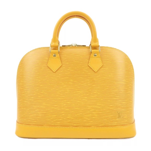 Authentic Louis Vuitton Epi Alma PM Hand Bag Tassili Yellow đź’ť - Picture 1 of 8